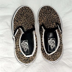 Toddler size 11 leopard Vans